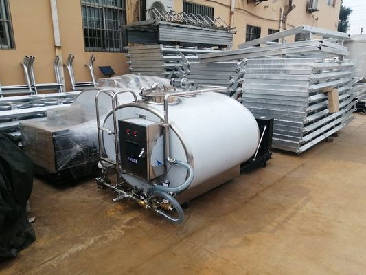 Taze 1000 Litre Süt Soğutma Tankı 304 Paslanmaz Çelik