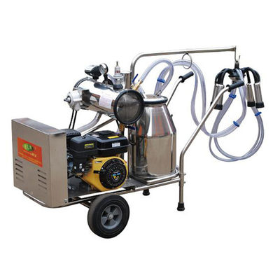 Mekanik 25Ltr İnek Sağım Ekipmanları Benzinli Motor Taşınabilir Sağımcı Vakum Pompası