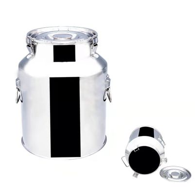 Paslanmaz Çelik 5 Galon Süt Sürahisi 1.0mm 20 Litre Çelik Kova, Tıkaçlı
