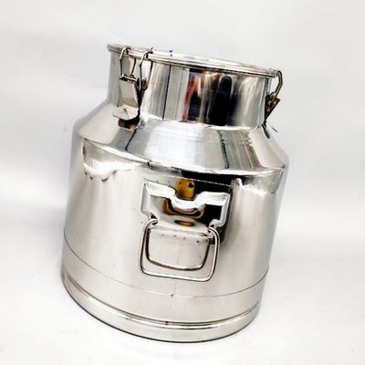 15L Paslanmaz Çelik Süt Cilalı Metal Süt Kabı Aynası Olabilir