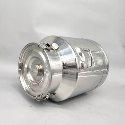 25L SS304 Metal Depolama Tankı Çay Can Kahve Şekeri Mühürlü Taşıma Süt Kutuları