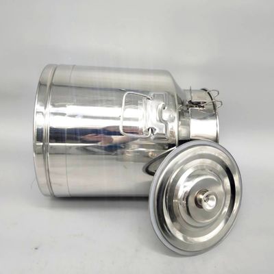 25L SS304 Metal Depolama Tankı Çay Can Kahve Şekeri Mühürlü Taşıma Süt Kutuları