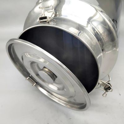 25L SS304 Metal Depolama Tankı Çay Can Kahve Şekeri Mühürlü Taşıma Süt Kutuları