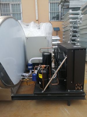Taze 1000 Litre Süt Soğutma Tankı 304 Paslanmaz Çelik