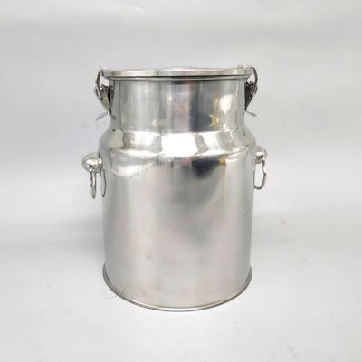 SS201 5 Litre Paslanmaz Çelik Kova Kapaklı 0.8mm Kalınlık