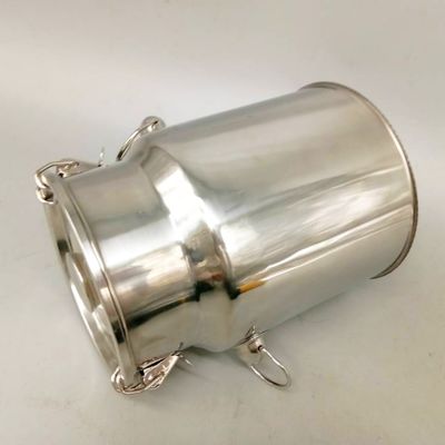 SS201 5 Litre Paslanmaz Çelik Kova Kapaklı 0.8mm Kalınlık