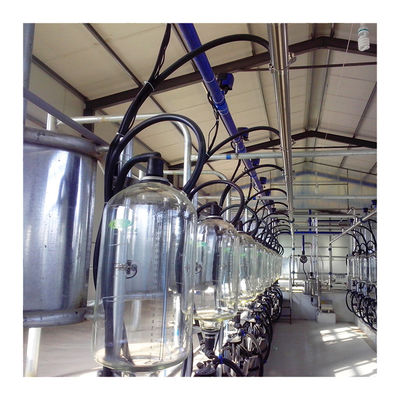 Elektronik Süt Ölçerli PVC boru hattı 380V Balıksırtı Sağım Salonu