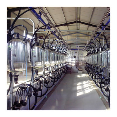 Elektronik Süt Ölçerli PVC boru hattı 380V Balıksırtı Sağım Salonu