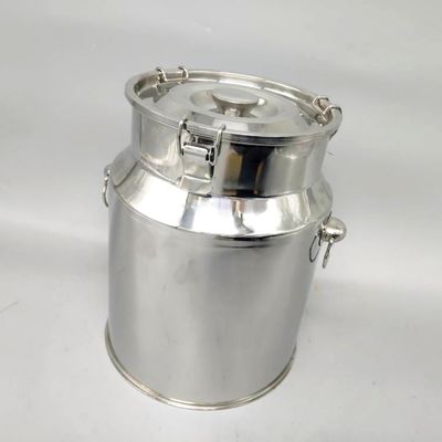 Şarap Çiftliği Depolama Kapaklı Paslanmaz Çelik Süt Kabı 11 Litre kullanın