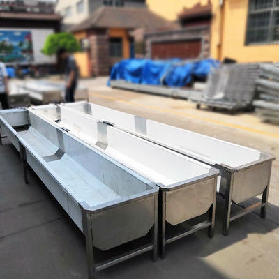 1.2mm Paslanmaz Çelik İçme Teknesi 250W Çiftlik Hayvan Besleme Tekneleri