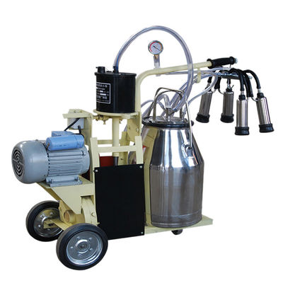 İnekler Vakum Pistonlu Tip İçin Otomatik 550W Taşınabilir Sağım Makinesi