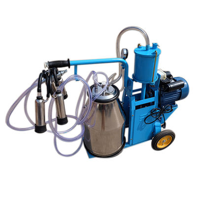 İnekler Vakum Pistonlu Tip İçin Otomatik 550W Taşınabilir Sağım Makinesi