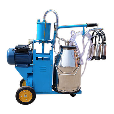 İnekler Vakum Pistonlu Tip İçin Otomatik 550W Taşınabilir Sağım Makinesi