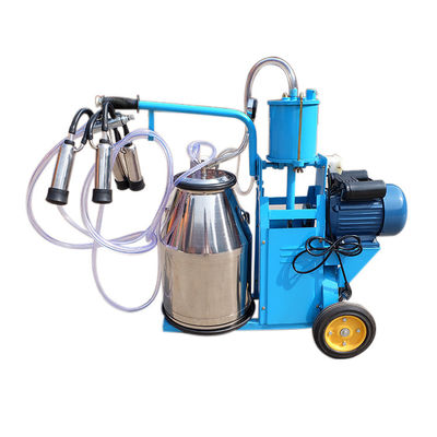 İnekler Vakum Pistonlu Tip İçin Otomatik 550W Taşınabilir Sağım Makinesi