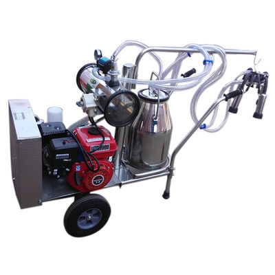 Mekanik 25Ltr İnek Sağım Ekipmanları Benzinli Motor Taşınabilir Sağımcı Vakum Pompası