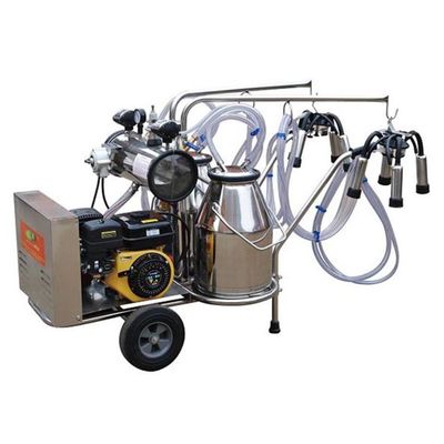 Süt Çiftliği Elektrikli Otomatik Dizel Keçi İnek Sağım Makinesi 2 Kova