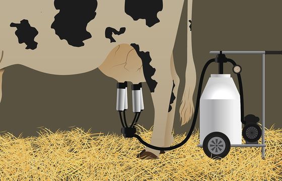 Dizel Motor Mobil İnek Taşınabilir Sağım Makinesi Elektrikli Keçi Vakum Pompası
