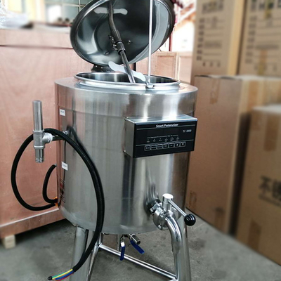 50L Küçük Mini Süt Pastörizatör Makinesi Süt Yoğurt Tesisi Suyu Bira