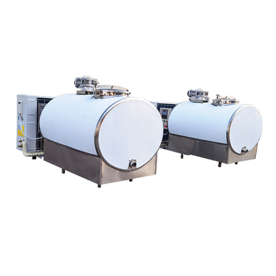 Soğutmalı Depolama Süt Soğutma Tankı 304ss 2000 Litre Yatay