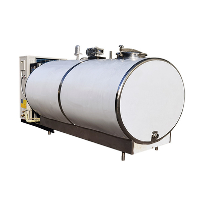 Soğutmalı Depolama Süt Soğutma Tankı 304ss 2000 Litre Yatay